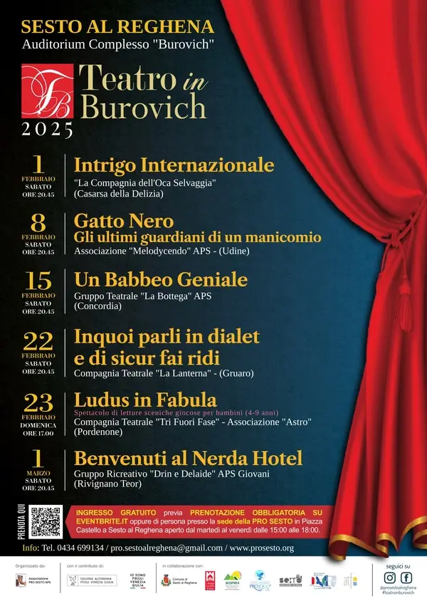 locandina teatro in burovich